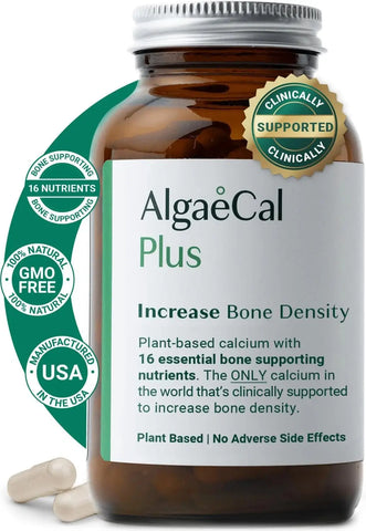 ALGAECAL plus - Organic Red Algae Calcium Supplement, Vitamin K2 MK7 THE EA STORE