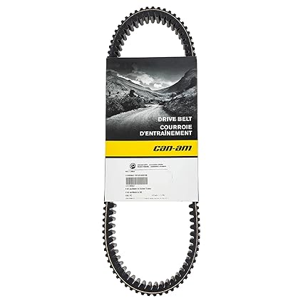 Drive belt with Can-Am packaging on a white background
