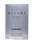 Chanel Allure Homme Sport Eau de Toilette packaging on a white background