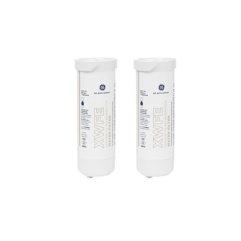 GE XWFE Refrigerator Water Filter, Genuine Replacement Filter, Certified to Reduce Lead, Sulfur, and 50+ Other Impurities, Replace Every 6 Months for Best Results