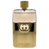 Gucci Guilty Pour Femme perfume bottle on a white background
