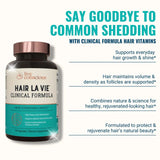 Advanced care from Clinical Formula Hair Vitamins by Hair La Vie supports shine and growth.
