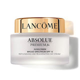 Lancème Absolue Premium εx day cream jar on a white background