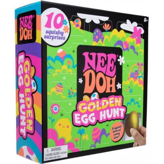 NeeDoh Easter Golden Egg Hunt Mystery 10-Pack – 10 Squishy Surprises to Unbox!