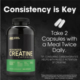 Optimum Nutrition Micronized Creatine Monohydrate Capsules – 300 Count