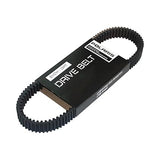 Black drive belt with Polaris branding on a white background