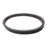 Circular belt with teeth on a white background