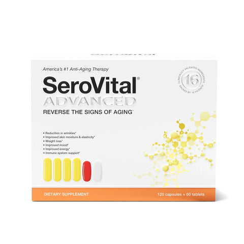 SeroVital Advanced dietary supplement packaging on a white background