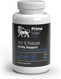 Supplement bottle labeled 'Prime Male' on a white background