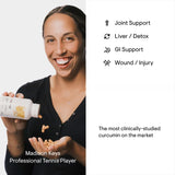 Antioxidant benefits with Thorne Curcumin Turmeric Supplement for joint pain, heart liver health support.