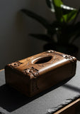 Imported Hand-Carved Naqshi Wooden Tissue Box Holder