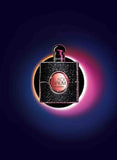 YSL Black Opium perfume bottle on a dark background
