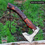 Viking Axe, Carbon Steel Viking Axe, Personalized Viking Axe In Hand Forged For Wall Decoration, Custom Made Viking Axe For Camping, Axe.