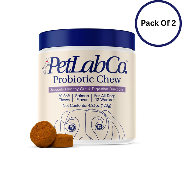 PetLab Co. Probiotics for Dogs – Salmon Flavor Soft Chews (30-Count)