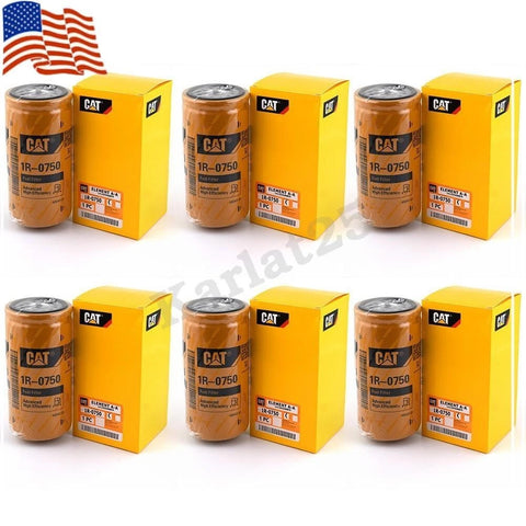 NEW 6PCS Caterpillar Filter 1R-0750 1R0750 Genuine Sealed Advanced Efficiency